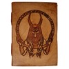 Purpledip Leather Journal 'Khnum, God Of Water': Vintage Egyptian Design
