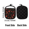 Red Poppy Flower Pot Holder California Poppies Oven Mitt Wildflower