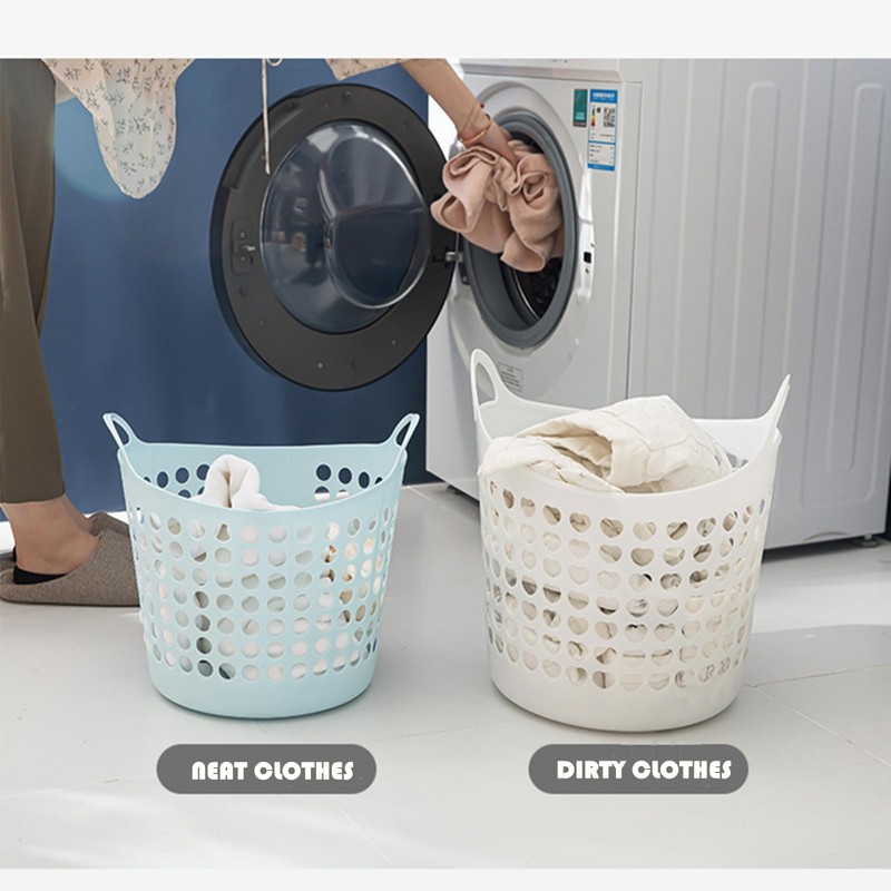 BANEBOR Portable Laundry Hamper with Handles - Foldable Rectangle Clothes