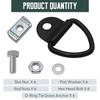 6 Sets Truck Bed Rail Bolts Nuts Cargo D-Rings Tie