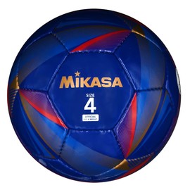 MIKASA FT428D-NB Soccer Ball, No. 4 Ball, Japan Football Association Test Ball (For Elementary School Students), Hand Sewn, Navy, Recommended Internal Pressure: 0.24 - 0.12 lbs (0.610 - 0.810 kgf/cm)