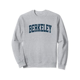 Berkeley California CA Vintage Athletic Sports Navy Design Sweatshirt