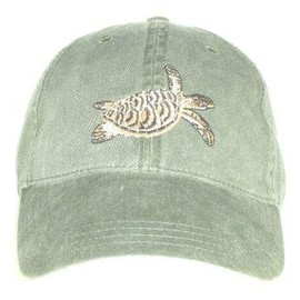 Tom's Bird Feeders Hawksbill Sea Turtle Embroidered Cotton Cap