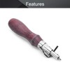 Utoolmart Groover Tool, 7 in 1 Adjustable Stitching Groover and