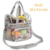 J.CARP Clear Lunch Tote Heavy Duty Stadium Bag Approved Durable