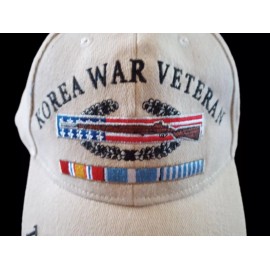 Eagle U.S MILITARY KOREA WAR VETERAN HAT THE FORGOTTEN WAR  COMBAT INFANTRY BADGE