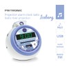 Metronic Iceberg 477344 Clock Radio FM USB Projection Dual Alarm