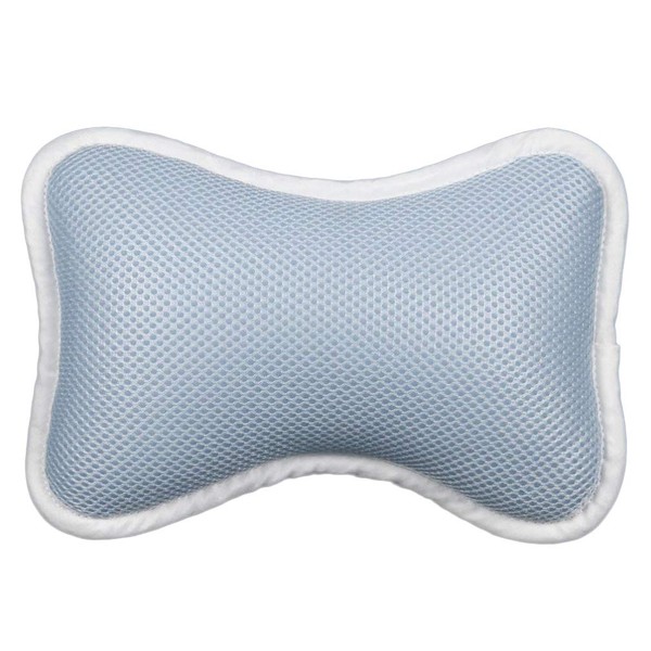SUPVOX Bath Pillow with Non-Slip Suction Cups for Bathtub Bathroom Spa Pillow Head Neck Back Support (Blue),Blue,M