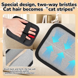 2 Packs Grooming Gloves for Dog, Cat Grooming Glove, Pet Grooming Gloves, Reusable Cat Dog Grooming Gloves Pet Hair Remover Electrostatic Gloves for Washing, Deshedding, Grooming