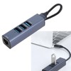 USB to Ethernet Adapter 4 Ports 100Mbps 5Gbps Aluminium Alloy