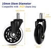 Office Chair Wheels 10mm Stem, Compatible with IKEA Chairs, Soontrans