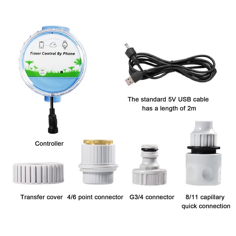 WiFi Sprinkler Timer, Smart Bluetooth Remote Control Hose Watering with