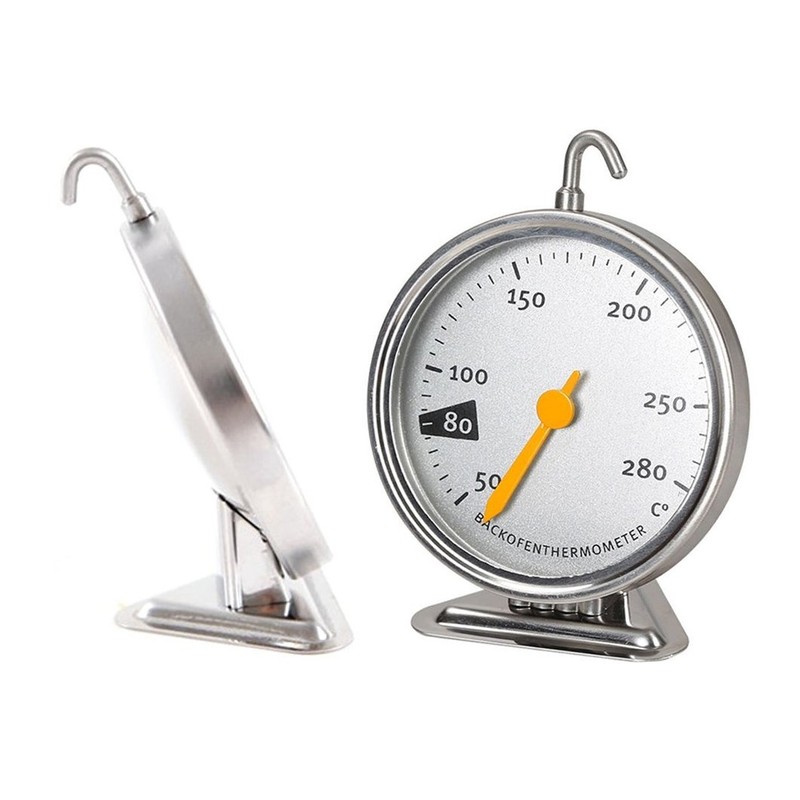 Itian Backofenthermometer, Ofenthermometer Edelstahl mit Großem Zifferblatt, Bratenthermometer Backofen Überwachung