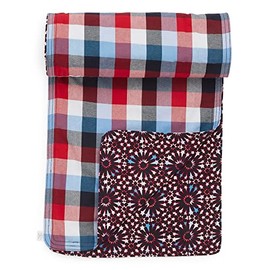 Vera Bradley Women's Cotton Reversible Table Runner, Patriotic Plaid, One Size
