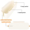 Oungy 3 Pcs Bedside Caddy Plastic Bed Caddy, Orange Hanging