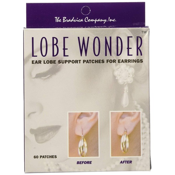 Lobe Wonder Earring Support Patches, 60-Count (Pack of 4)