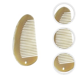 Healifty 1pc Yak Horn Comb-Wide Tooth Hair Comb - Breezelike Detangling Comb for Hair & Beard - No Static Natural Sheep Horn Comb for Women and Men