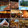 Lakumu Outdoor String Lights 96FT(48×2), Commercial Grade Heavy Duty Patio