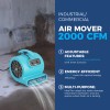 ALORIAR GE2000TF Air Mover Carpet Dryer Blower Floor Fan 2000