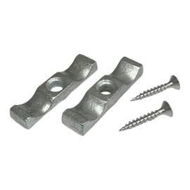 Zinc Plated Turn Buttons with Screws 50mm (2 Inch) for Shed Doors, Gates, Rabbit Hutches, Cabinets, Durable Metal Thumb Catches -Pack of 2