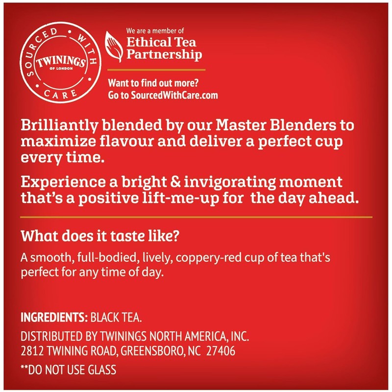 Twinings English Breakfast Tea Single Serve K-Cup Pods for Keurig,