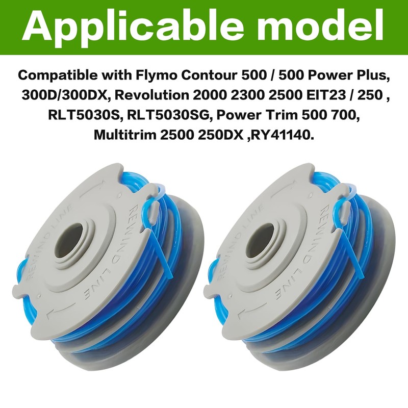 FUSHUI 3 Pack Replacement Spool, FL289 Strimmer Spool, Double Autofeed