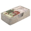 October Hill Guest Towel Caddy, Basket Weave Silver