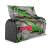 Green Lizard Print Magnetic Mailbox Cover,Mailbox Decorations for Outside,Christmas Mailbox