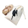 Zerodeko 2pcs Womens Pointe Shoe Bag Drawstring Shoe Bags for