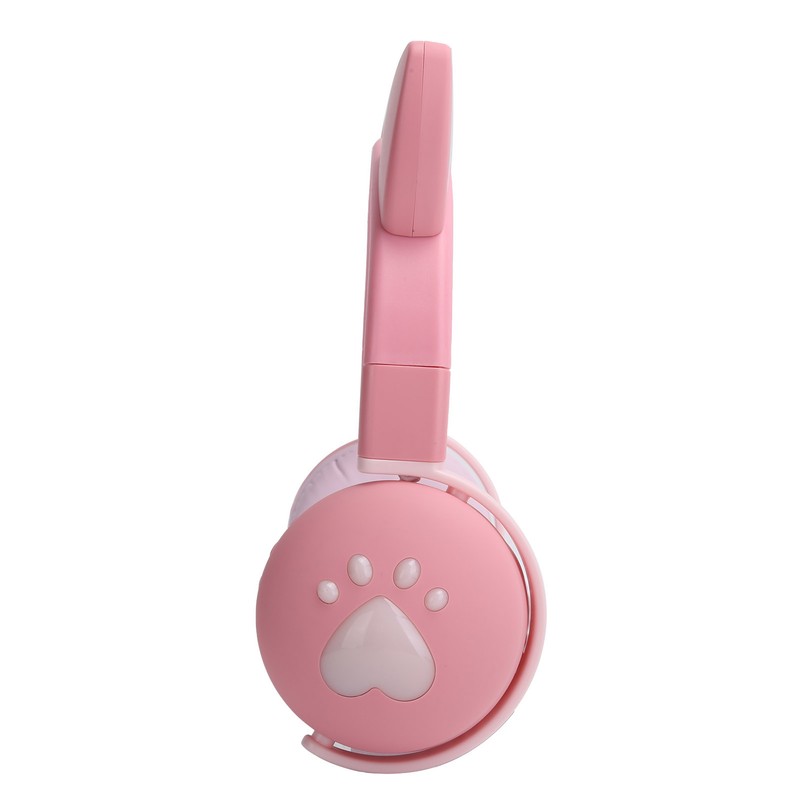 Cute Cat Ear Glowing Wireless Bluetooth Headphone HIFI Sports Folding