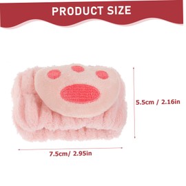 Baluue 2 Pairs Plush Absorbent Face Washing Wristbands for Skincare Spa and Makeup Water-Resistant Towel Bands for Adults and Teens