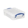 Really Useful Box 1.75 Liter Plastic Stackable Storage Container with