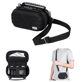 JJC Portable Carrying Case Holder for Canon PowerShot V1 G7X Mark III II, Sony ZV-1F ZV-1 II ZV1 RX100 VII Cameras, Travel Protective Bag with Neck Strap, Zipper Mesh Pocket for Accessories Storage
