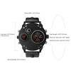 JewelryWe Military Watch for Men Dual Time Zone Big Dial