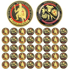 Nosiny 40 Pcs Put on The Whole Armor of God Coins Bulk Christian Challenge Coins Metal Commemorative Prayer Gifts for Men Collectors, Religious Church Party Military Souvenir(Retro)