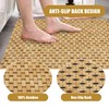 HOMBYS 58x32 Extra Large 100% Bamboo Shower Mat for Shower