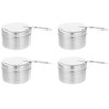 4Pcs Fuel Cans Stainless Steel Fuel Holders, Buffet Warmer Chaffing
