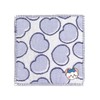 Chiikawa Heart Towel Handkerchief, Blue, Pile, 41-1170080, Approx. 9.8 x