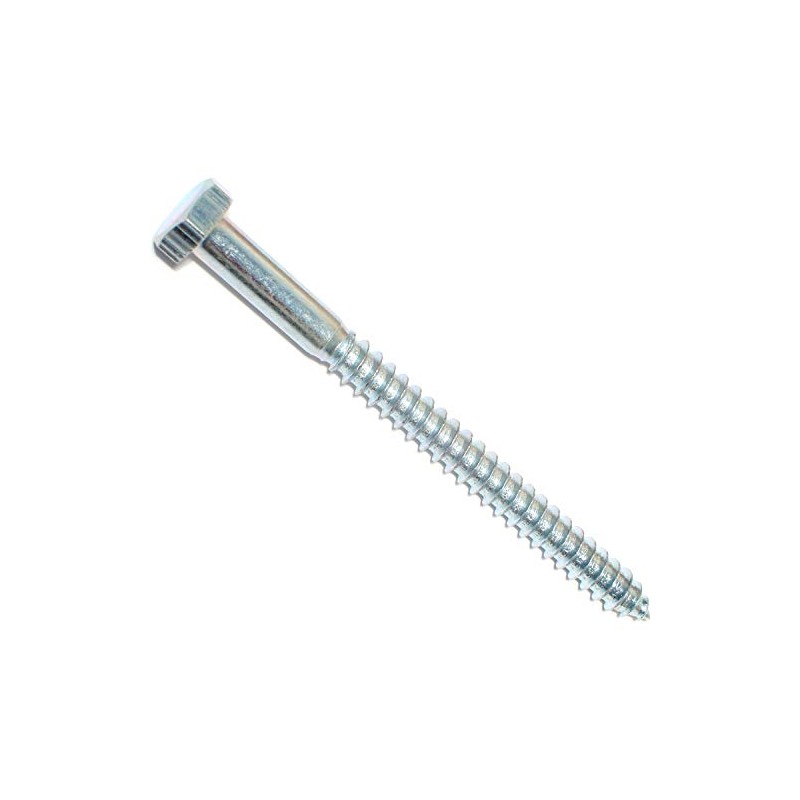 Hard-to-Find Fastener 014973455521 Hex Lag Screws, 5/16 x 4, Piece-10