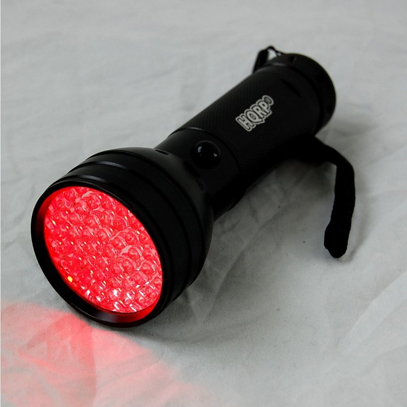HQRP 51 LEDs Red Light Flashlight for Night Astronomy Viewings