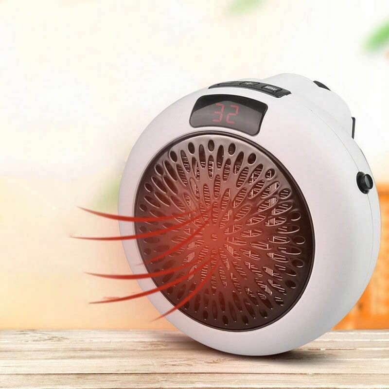 Wall Outlet Electric Heater PTC Heating Portable Space Heater with