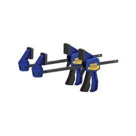 IRWIN QUICK-GRIP Bar Clamps for Woodworking, One-Handed, Micro, 4-1/4", 2 Pack (1964747)