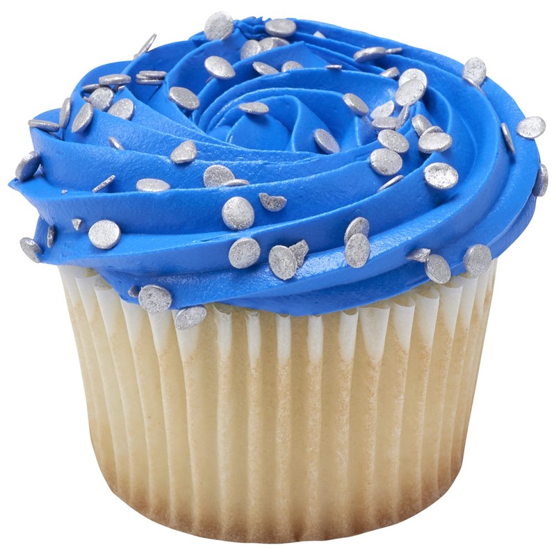 DECOPAC Confetti Silver Quins Sprinkles, 1.21 lb