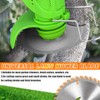 HUAREW 7Pcs 6" 40T Carbide Weed Wacker Blades w/Nut for