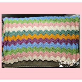 Unbranded Crochet Chevron Baby Blanket Zig Zag PATTERN ONLY