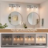 Battery Operated Wall Sconce, 3-Light Dimmable Rechargeable Vanity Light Fixture