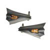 Hand Protectors/Hand Guard for with LED Indicators Universal Black Motorcycle