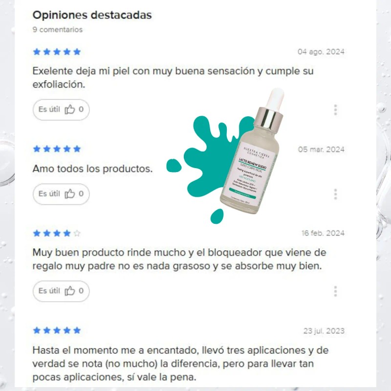 Suero cido Lctico 10 Peeling Suave Que Aclara La Piel