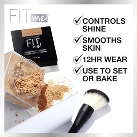 Maybelline Polvo de Maquillaje Fit Me Loose Powder, Tono Medium, 20 g