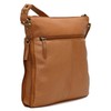 Greenland Nature Nature Leather Shoulder Bag 28 cm, mandarine
